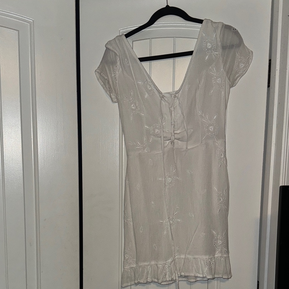Hollister Cream Mini Dress